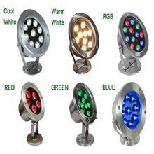 IP68 CREE 6W/12W/18W/24W/30W/36W Red Green Blue LED Underwater Aquarium Pool Fish Tank RGB Spot light lamp 12V AC DC best price 2024 - buy cheap