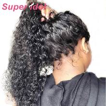 Super Hair 360 Curly Wave Lace Front Wigs Human hair For Women Black Brazilian Remy lace frontal hair Wigs natural hair 2024 - buy cheap