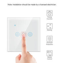 1/2/3/4 Gang TUYA WiFi Smart Touch Switch 220-240V Home Wall Button for Alexa and Google Home Assistant EU Standard Switch 2024 - buy cheap
