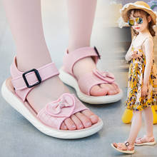 Летние сандалии для девочек, Новая мягкая детская обувь, сандалии для маленьких девочек 2024 - купить недорого