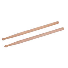 Baquetas de madeira e percussão profissional, baquetas de madeira para instrumentos de percussão de 5a tamanho, 2 peças 2024 - compre barato