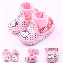 2021 Hot Sale Baby Shoes Lovely Cartoon Newborn Cotton First Walkers Cute Dots Toddlers Shoes Boots 2024 - buy cheap