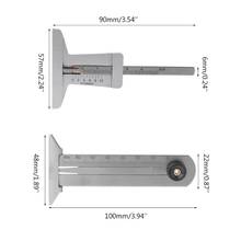 0-60 мм/0-50 мм для автомобильных шин, ноньер протектора, измеритель глубины из нержавеющей стали, линейка, штангенциркуль, измерительный инструмент, мото грузовик 2024 - купить недорого