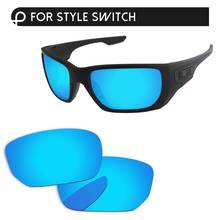 Papaviva Ice Blue Mirror Polarized Replacement Lenses For Style Switch OO9194 Sunglasses Frame 100% UVA & UVB Protection 2024 - buy cheap