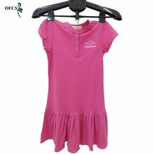 Vestido de moda para niñas, ropa informal de manga corta para niñas, rojo y gris, 4-10 2024 - compra barato