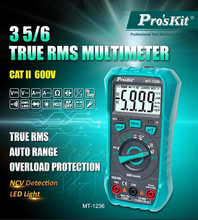 Pro'sKit MT-1236 3-5/6 True-RMS Digital Multimeter brand new multi-function multimeter For ACA ACV DCA DCV True RMS Measurment 2024 - buy cheap