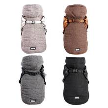 Dog Harness Coat Winter Pet Warm Clothes For Dogs Fleece Padded Thicken Soft Small Dog Jacket Adjustable Buckle Pet Clothing 2024 - buy cheap