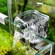 Подвесной внешний фильтр для аквариума, циркуляционный насос для воды с кислородом 3 в 1, мини-фильтр для аквариума с водопадом, фильтр для аквариума 2024 - купить недорого