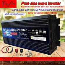 Pure Sine Wave Inverter 12V 24V 48V 60V 220V 3000w 4000w Voltage Transformer Solar Power Inverter DC12V to AC 220V Converter LED 2024 - buy cheap