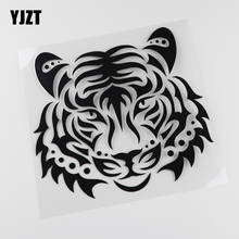 YJZT 18.2CMX16.5CM  Waterproof Car Decoration Tribal Tattoo Tiger Face Vinyl Car Sticker 13C-0093 2024 - buy cheap