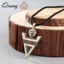 Qiming vintage masculino colar veles sinal de cultura lavic pagão sinal de moda amuleto veles amuleto artesanal jóias 2024 - compre barato