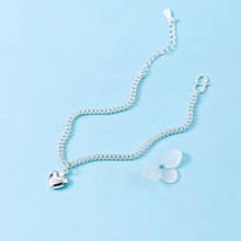 Ножные браслеты KOFSAC из стерлингового серебра 925 пробы для женщин, летние пляжные браслеты на лодыжках для вечеринки, изысканные ювелирные изделия для девушек с сердечками 2024 - купить недорого
