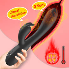 Heating Rabbit Vibrator for Woman G Spot Vagina Clitoris Stimulator Masturbator Dildo Vibrator Adult Sex Toys for Woman Adult 2024 - buy cheap