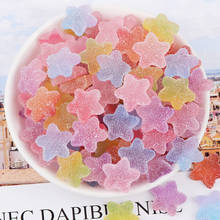 30Pcs Artificial Soft Candy Heart/stars Resin Figurines DIY Craft Supplies Hair Accessories Hairpin Phone Decor Patch Materials 2024 - buy cheap