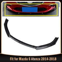 3PCS Car Front Bumper Splitter Lip Diffuser Spoiler Wind Body Kit For Mazda 6 Atenza 2014-2018 Glossy Black 2024 - buy cheap