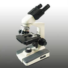 Окуляр WF0X, светодиодный медицинский Биологический микроскоп с лампой и шарнирной свободной бинокулярной головкой, оптовая продажа, 40X-1000X 2024 - купить недорого