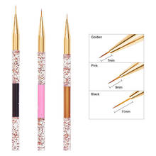 3pcs Nail Art Liner Painting Pen Brushes Set 3d Tips Stripe Line French Designnail Art Nail Tools 2024 - buy cheap