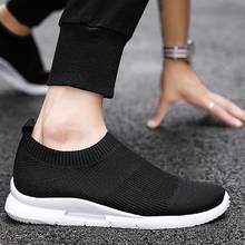 Slip on Summer Running Shoes for Men Sneakers Socks Black Male Sports Shoes Man Sport Shoes Men Brands Tennis Sneakees Gym D-464 2024 - buy cheap