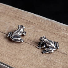 Zavorohin Accessory 100% Solid 925 Sterling Silver Earrings Cute Frog Ear Studs Animal Jewelry Best Gift Earrings Dropshipping 2024 - buy cheap