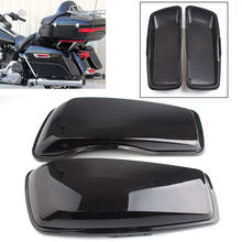 Gloss Black Motorcycle Saddlebag Lids Speaker Upper Cover For Harley Touring Road King Electra Street Glide 2014-2020 2024 - buy cheap