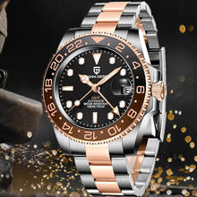 PAGANI Дизайн Топ бренд Мужские часы роскошные нержавеющая сталь водонепроницаемые бизнес автоматические механические часы NH35A Reloj Hombre 2024 - купить недорого