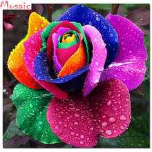 Full Square Round Drill 5D DIY Diamond Painting colorful rose Flowers Embroidery Cross Stitch Mosaic Home Decor Cross Stitch 2024 - buy cheap