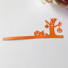 Molde de corte de borda de halloween, matriz de corte de metal, estêncil, corte para diy, álbum de scrapbooking, cartão de papel, ferramentas de gravação 2024 - compre barato