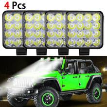 4Pcs 48W 16LED Work Light Flood Beam Bar Car SUV ATV Off-Road Driving Fog Lamps Drop Shipping 2024 - buy cheap