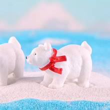 Simulation mini Resin Bear Animal Figurine DIY Miniature Fairy Garden Plant Pendant Decoration animal Model figurine home decor 2024 - buy cheap