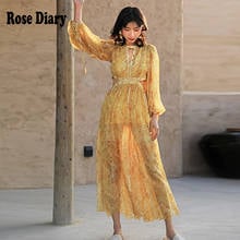 Rosediary vintage verão boêmio sexy cortar chiffon boho chique vestido feminino rebite sexy praia vestidos casuais zaful robes 2024 - compre barato