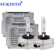 Sukioto-kit de substituição para farol de carro, lâmpadas automotivas xenon hid, 55w, d1s, d1r, 63117180050, 89034934 2024 - compre barato