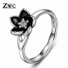 ZWC Fashion Simple and Exquisite Mystery Daisy Crystal Ring for Women Men Party Personality Charm Zircon Ring Jewelry Gift 2024 - buy cheap