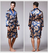 Kimono de dragón tradicional chino para hombre, ropa de dormir, kimono, ropa de dormir 2024 - compra barato