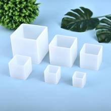 20/25/35/50mm DIY Silicone Pendant Mold Jewelry Making Cube Resin Casting Mould Craft Tool Crystal Epoxy Square Cube Molde 2024 - buy cheap