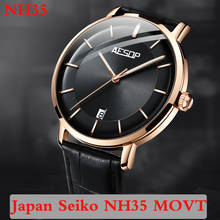 Fashion Men's Automatic Mechanical Mens Watch Business Date Luminous Hand Automatic Luxury Japan NH35 Movement Watch Men 2020 2024 - buy cheap