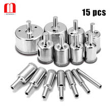 15Pcs Diamond Coated Drill Drills Bit Hole Saw Core Marble Glass Granite Tools 6/8/10/12/14/16/18/20/22/25/30/35/40/45/50mm 2024 - buy cheap