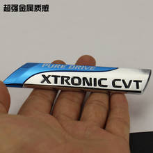 1pcs metal XTRONIC CVT Car tail trunk displacement sign stickers emblem car Badge for Nissan Bluebird SYLPHY Blue drive stickers 2024 - buy cheap