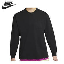 NIKE-Camiseta de manga larga para hombre, ropa deportiva con bolsillo, M NSW, LS M90, novedad, Original 2024 - compra barato