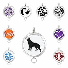 Dog Love Heart 30mm 316L Stainless Steel Dual Purpose Necklace Pendant Diffuser Aromatherapy Locket Women Jewelry 10pcs Pads 2024 - buy cheap