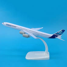 Airbus A340-Avión de aleación para niños, modelo de avión de 20CM a escala 1:300, juguete de avión 2024 - compra barato
