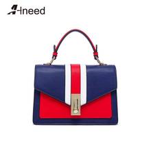 ALNEED Luxury Handbags Women Bags Designer 2019 Ladies Panelled Flap Bag Female Small Shoulder Bag Bolsa Feminina Crossbody Tote 2024 - buy cheap