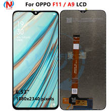 Tela lcd sensível ao toque para oppo a9, display para modelos f11 f 11 cphimimerc, e cphbotão 2024 - compre barato