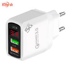 Good Digital Display Phone Charger 2 Port USB 2A Max Smart Fast Charger Travel Wall Charger Adapter For iPhone 11 Samsung Xiaomi 2024 - buy cheap