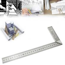 Regla de ángulo recto de acero inoxidable, juego de cuadrado, herramienta de medición de madera para carpintería, instrumentos de medición de 90 grados 2024 - compra barato