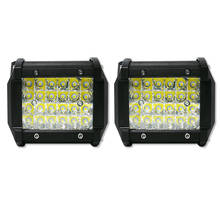 Luz LED de trabajo de 4 filas, foco de 72W para conducción todoterreno, barco, coche, Tractor, camión, 4x4, SUV, 12V, 24V, 2 uds. 2024 - compra barato