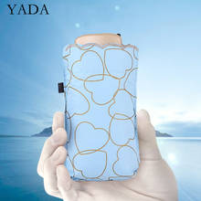 YADA 2020 Ins New UV Heart Pattern 5-Folding Rainy Mini Pocket Umbrella For Women Anti-UV Small Parasol Heart Umbrellas YD200284 2024 - buy cheap