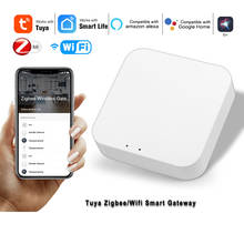 Tuya Gateway ZigBee WIFI Bluetooth Mesh Gateway Hub Smart Home Control For Tuya  Alexa Google Home Intelligent Home Hub 2024 - buy cheap
