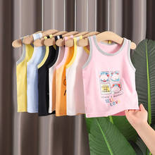 Children Summer Vest Tops xxx Boys And Girls Clothes Baby Undershirt Cotton 2021 Outfits Kids Singlet Cartoon Sleeveless T-shirt 2024 - buy cheap