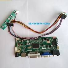 Placa de controlador para B133XW01 Panel 13,3 "40pin de pantalla de 1366X768 kit de pantalla VGA DIY HDMI M NT68676 DVI monitor LCD LED 2024 - compra barato