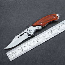 Складной нож, портативный уличный инструмент со светодиодным фонариком, высокопрочный многофункциональный нож, охотничий нож для выживания на природе 2024 - купить недорого